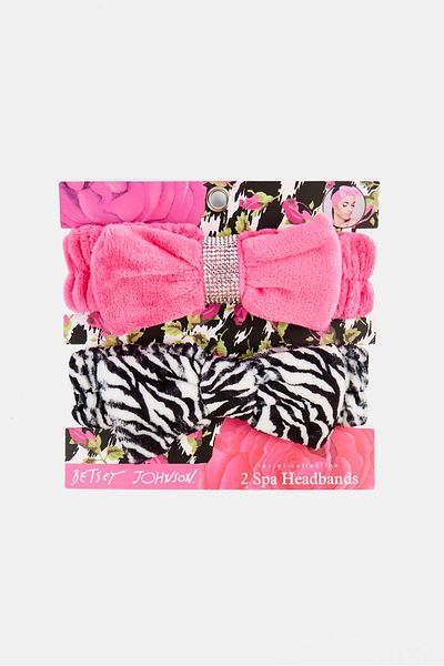 Betsey Johnson قطعتان من عصابة رأس السبا، متعددة الألوان