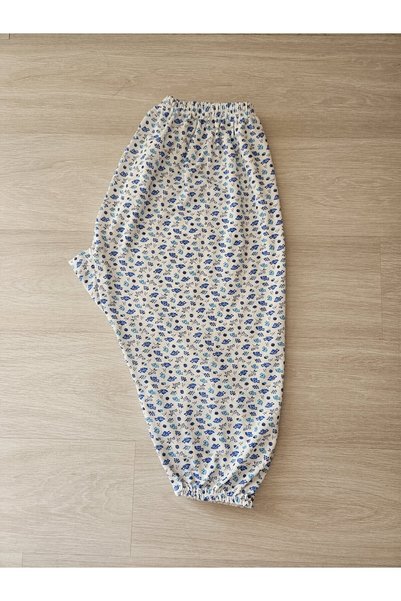 İLİBE PATTERNED RUBBER SHORT MOTHER'S PAJAMAS