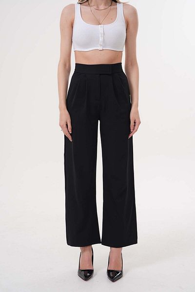 makarimato Women's Modern Cut Velcro High Waist Pants