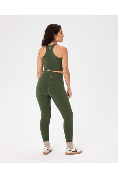 Ayma Active Organic Cotton Khaki Active Swimmer - Bra with Chest Pad