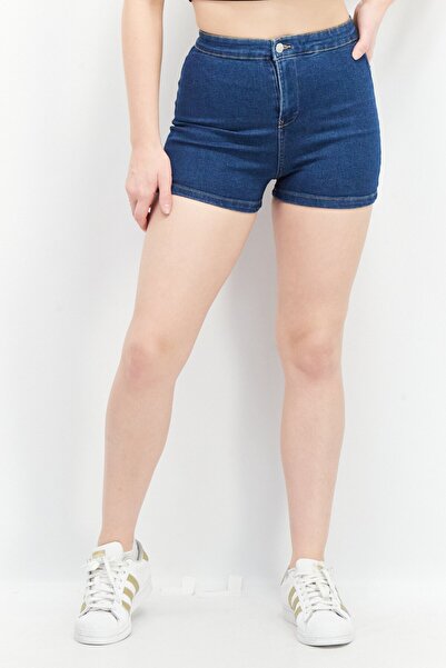 Don't Call Me Jennyfer Women Solid Denim Shorts, Blue