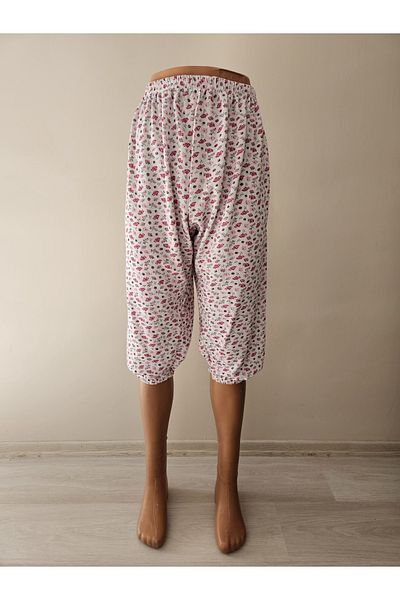 İLİBE PATTERNED RUBBER SHORT MOTHER'S PAJAMAS