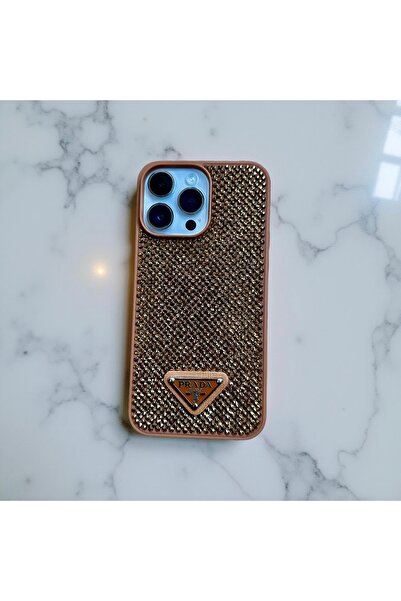 HYPERSOFT Iphone 16 Pro Max (6.9 inç) Uyumlu Parlak Pırlanta Taşlı Elmas Pull...