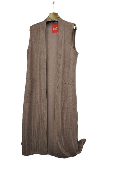 elma abone New Season Knitted Long Vest