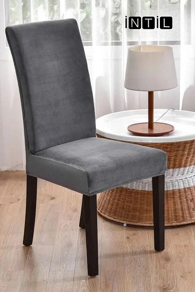 intil Κάλυμμα καρέκλας Velvet Fabric - One Piece Chair Cover