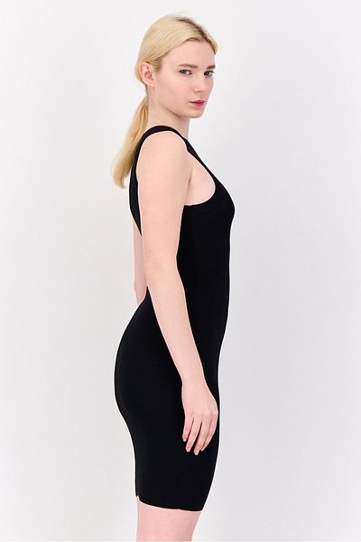 Esprit Women Ribbed Mini Dress, Black