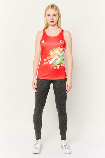 adidas Women Sportswear Fit Sleeveless Outdoor Jersey, Red