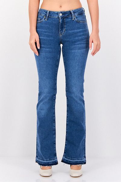 Esprit Women Bootcut Fit Washed Stretchable Jeans, Blue