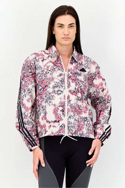 adidas Women Sportswear Fit Long Sleeve Outdoor Jacket, Multicolor