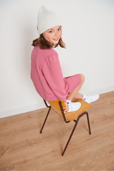 Tchibo Kids Girl Embroidered Long Sleeve Sweatshirt, Pink