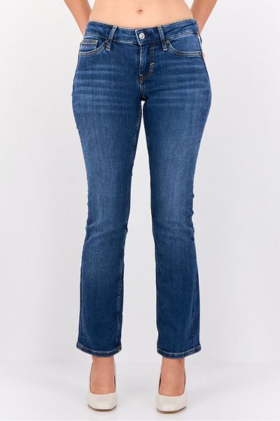 Esprit Women Bootcut Fit Washed Stretchable Jeans, Blue