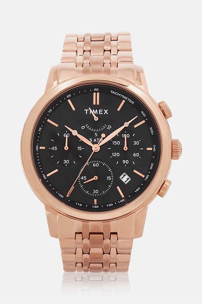 Timex Men T Tw2t63800 Stainless Steel Watch 44mm, Rose Gold