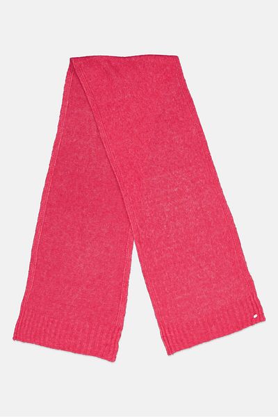 Esprit Women Textured Scarves 180 L X 30 H Cm, Pink