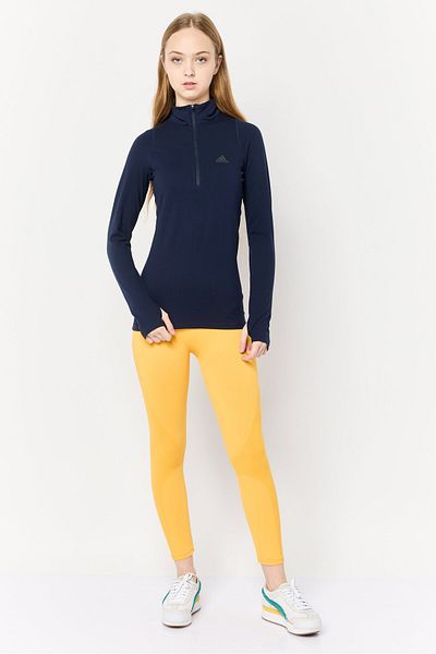 adidas Women Sportswear Fit Brand Logo Running Sweatshirt, Navy