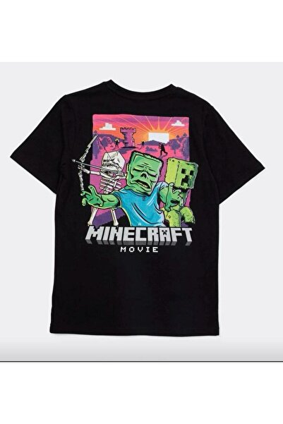 weywot Tricou oversize cu imprimeu frontal/spate cu colaj zombie negru