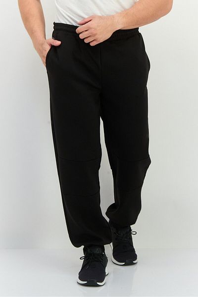 RBX Men Sportswear Fit Drawstring Outdoor Sweatpants, Black