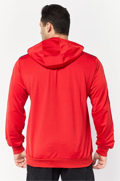 Lamborghini Men Brand Logo Long Sleeves Hoodie, Red