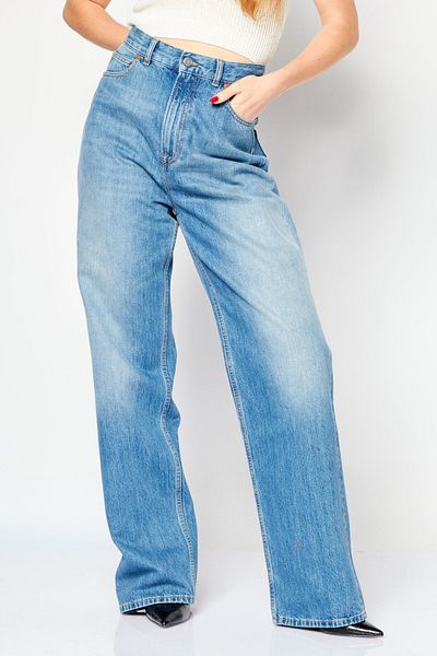 Valentino Women Regular Fit Wash Non-stretchable Denim, Blue