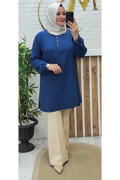Meryemce Butik TUNICĂ CREP DE BUMBAC
