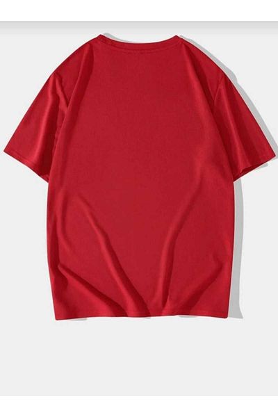 UNCİA OUTDOORS Cute Cat Printed Oversize Basic O-Neck Unisex T-Shirt