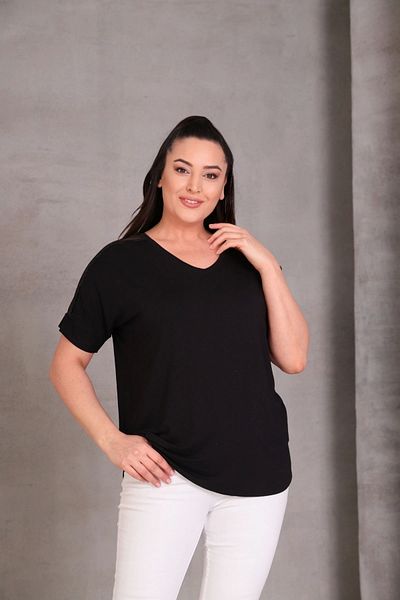 aytemas Shoulder Mesh Glitter Stripe Blouse