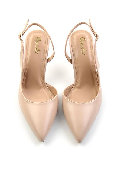 Bambi Beige Women's Classic Heeled Shoes K 01209075009