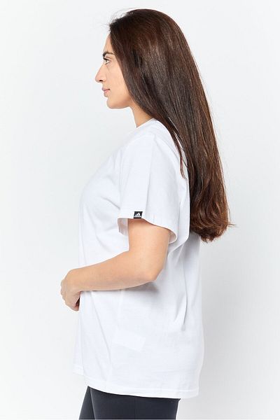 adidas Women Sportswear Fit Short Sleeves Outdoor T-Shirt, White