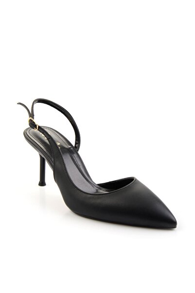 Bambi Siyah  Kadın Klasik Topuklu Ayakkabı K01209075009
