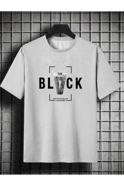 UNCİA OUTDOORS tricou unisex de bază cu decolteu în formă de oversize cu impr...