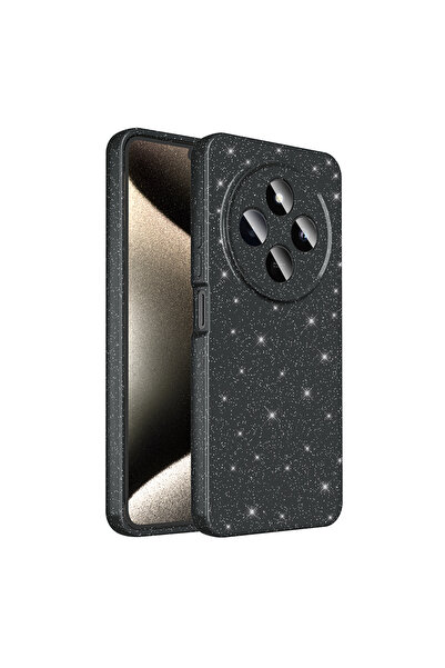 Nezih Case Xiaomi Redmi 14C 4G Uyumlu Kamera Korumalı Simli Işıltılı Renkli Parlak Koton Kılıf