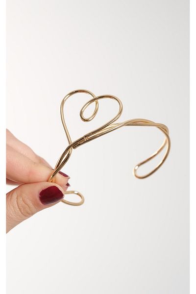 Jack Ferrero Natural Shaped Heart Adjustable Open Band Handmade Bracelet / Upper Arm