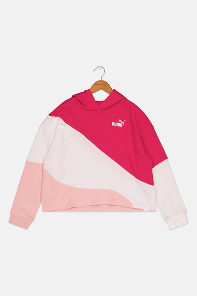 Puma Kids Girl Sportswear Fit Brand Logo Outdoor Hoodies, Pink