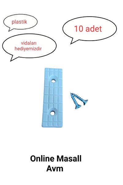 Online Masall AVM Shoe Plastic White Wedge Foot 10 Pcs Plinth 5mm for Mdf Six