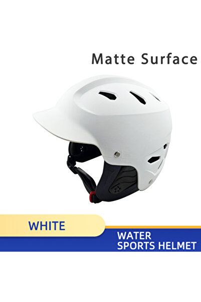Choice خوذة أمان قابلة للتعديل للرياضات المائية باللون الأبيض غير اللامع للتج...