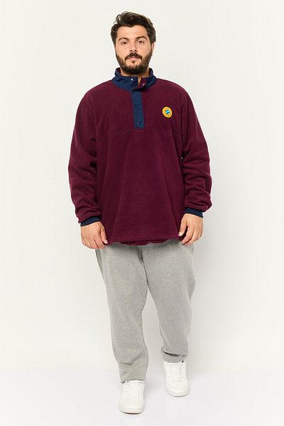 adidas Men Sportswear Fit Brand Logo Sweatshirt, Maroon
