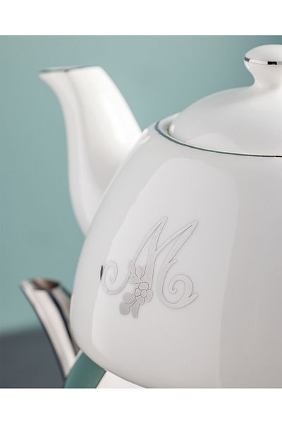 Madame Coco Avellino Teapot Set - 1000 ml - 2150 ml - White/Platinum