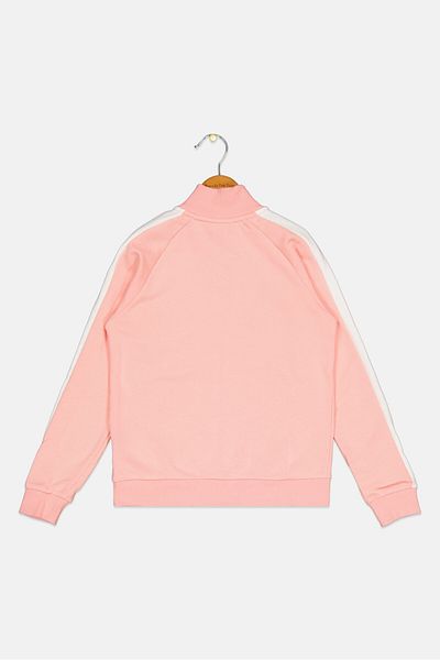 Puma Kids Girl Brand Logo Outdoor Sweatshirt, Pink/White