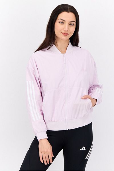 adidas Women Sportswear Fit Long Sleeves Outdoor Jacket, Pink