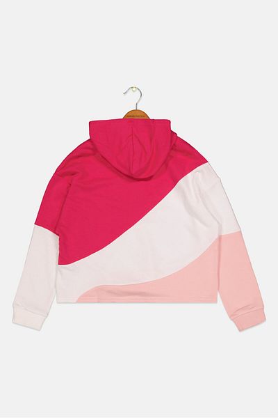 Puma Kids Girl Sportswear Fit Brand Logo Outdoor Hoodies, Pink
