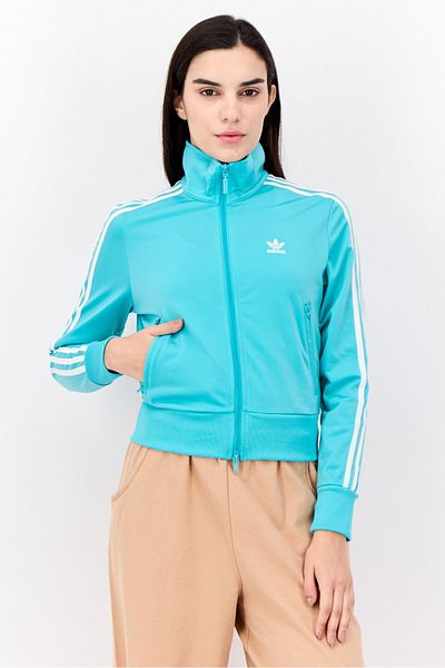 adidas Women Sportswear Fit Outdoor Classics Sweatshirt, Turquoise