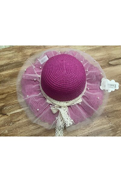 Prahar Ribbon Detailled Beaded Girl's Fedor Hat