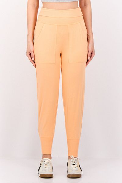 aerie Women Regular Fit Solid Leggings, Peach