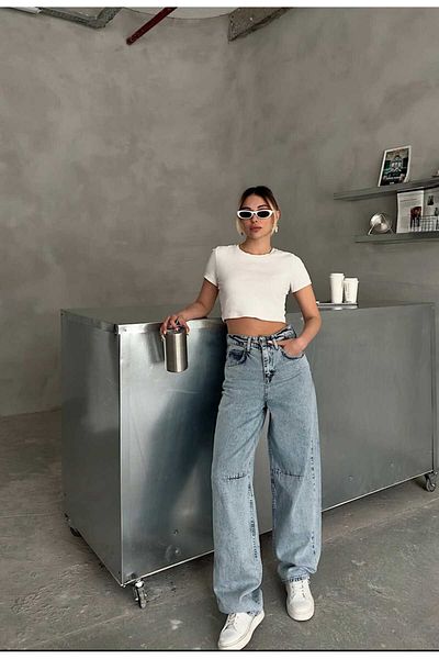 DENİKK yudoowear, pantaloni de blugi cu detaliu de cataramă în talie