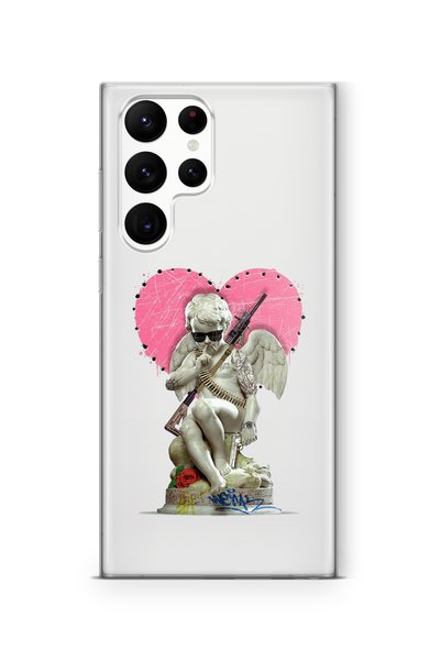 Multitronic Samsung Galaxy S23 Ultra Compatible White Angel Design Printed Tr...