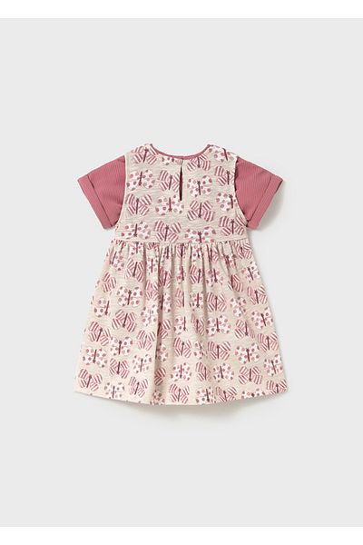 MAYORAL Pink Blouse and Dress Set