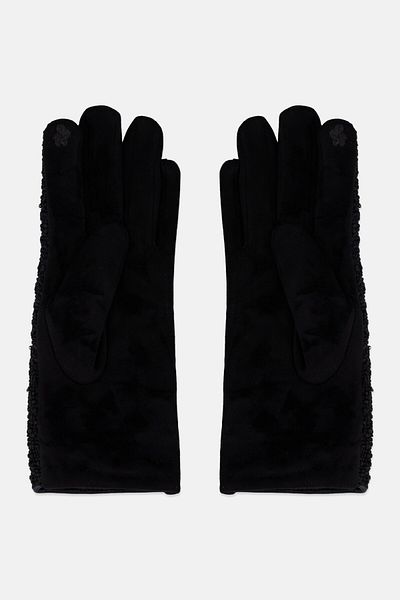 Canada Weather Gear Women Textured Gloves, Black