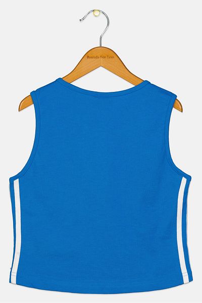 adidas Kids Boy Sportswear Fit Sleeveless Outdoor Vest, Blue