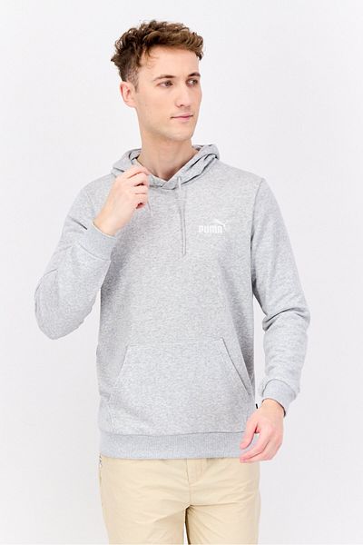 Puma Men Sportswear Fit Long Sleeve Outdoor Hoodie Sweatshirt, Grey
