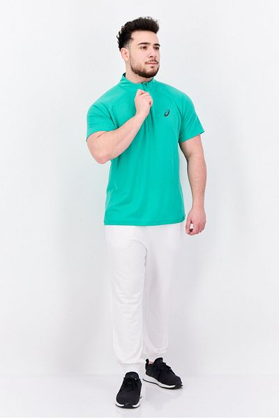 Asics Men Sportswear Fit Half Zip Running T-shirt, Green