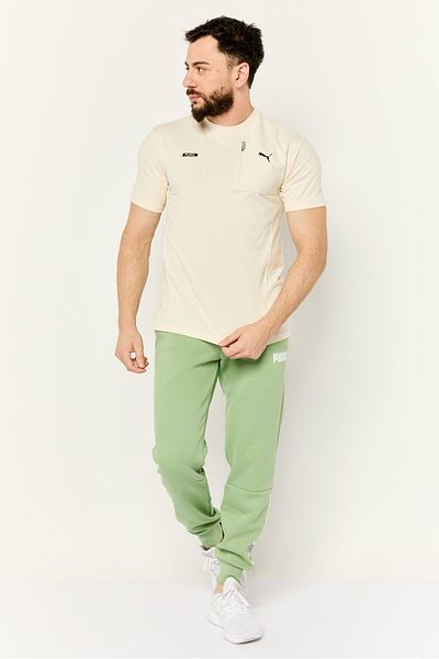 Puma Men Sportswear Fit Short Sleeves Outdoor T-Shirt, Beige